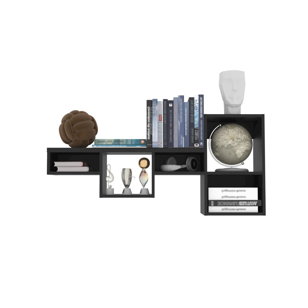 Wall Shelf Kiowa, Office, Black. Picture 4