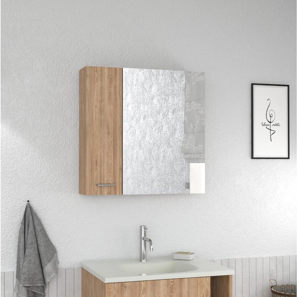 Medicine Cabinet Prague, Four Internal Shelves, Single Door, Pine Finish. Picture 1
