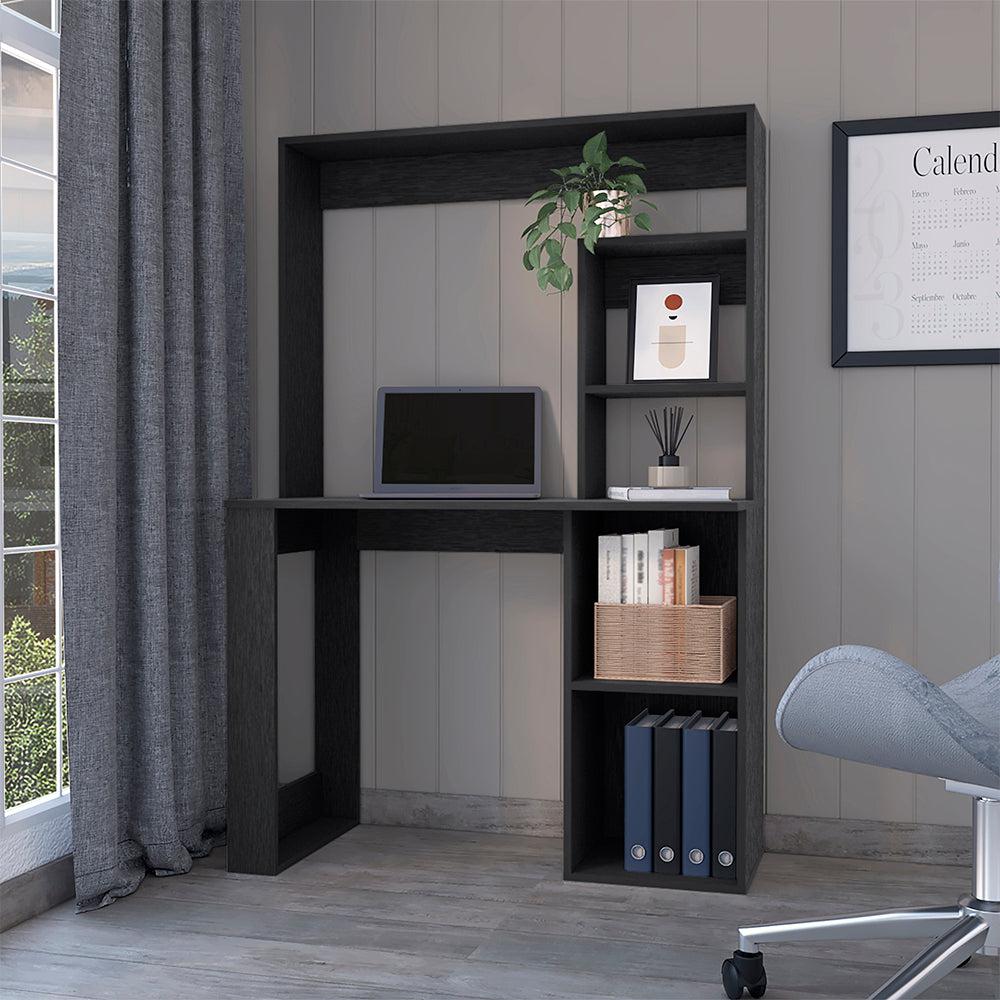 Desk Ryndon, Hutch, Black Wengue Finish. Picture 1