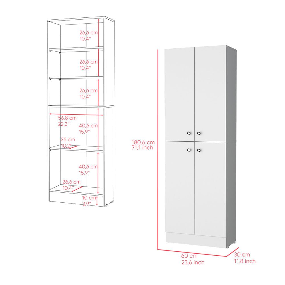 Pantry Cabinet Coahoma, Kitchen, White. Picture 3