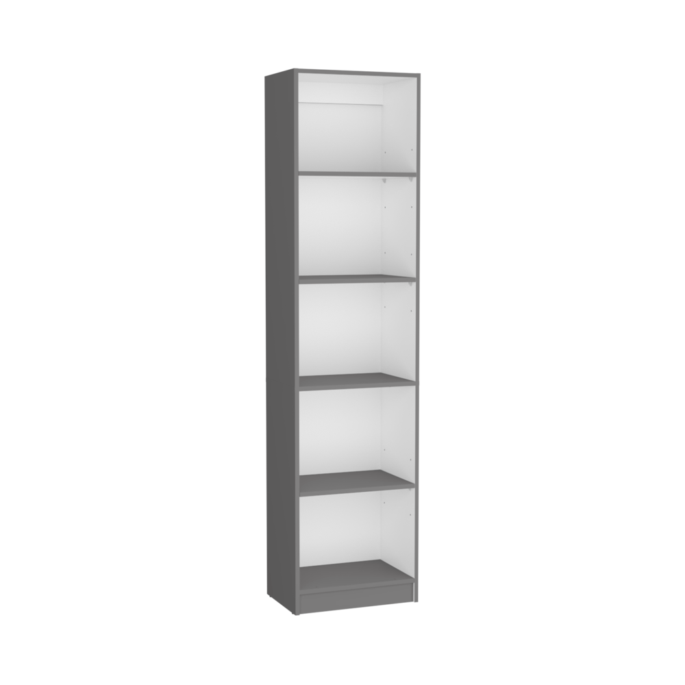 Bookcase XS Benzoni, Office, Matt Gray / White. Picture 3