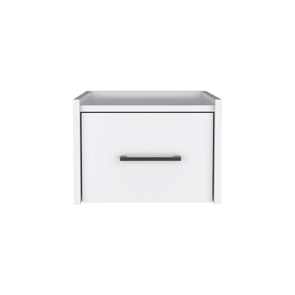 Floating Nightstand Calion, Bedroom, White. Picture 1