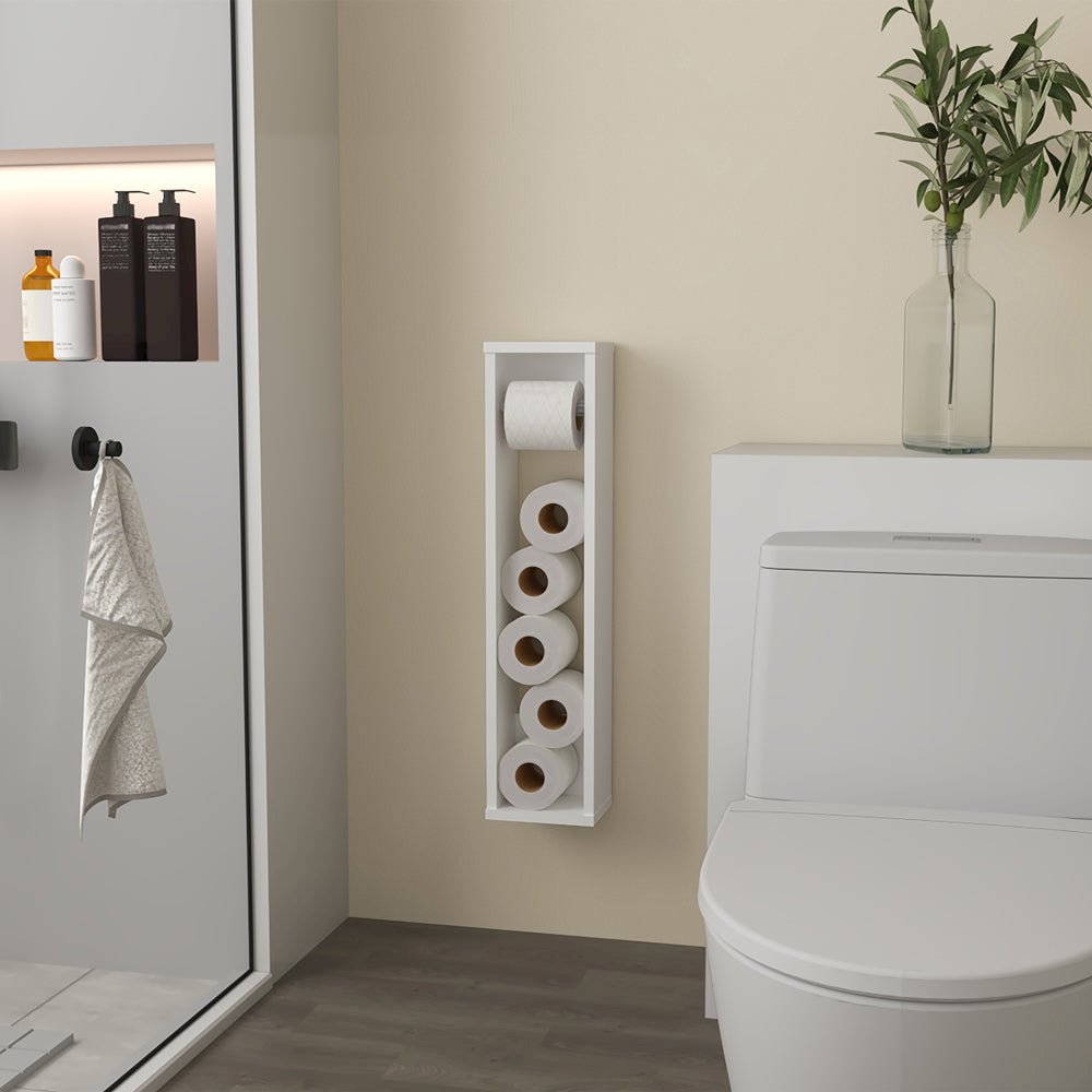 Toliet Paper Holder Magna, Bathroom, White. Picture 2