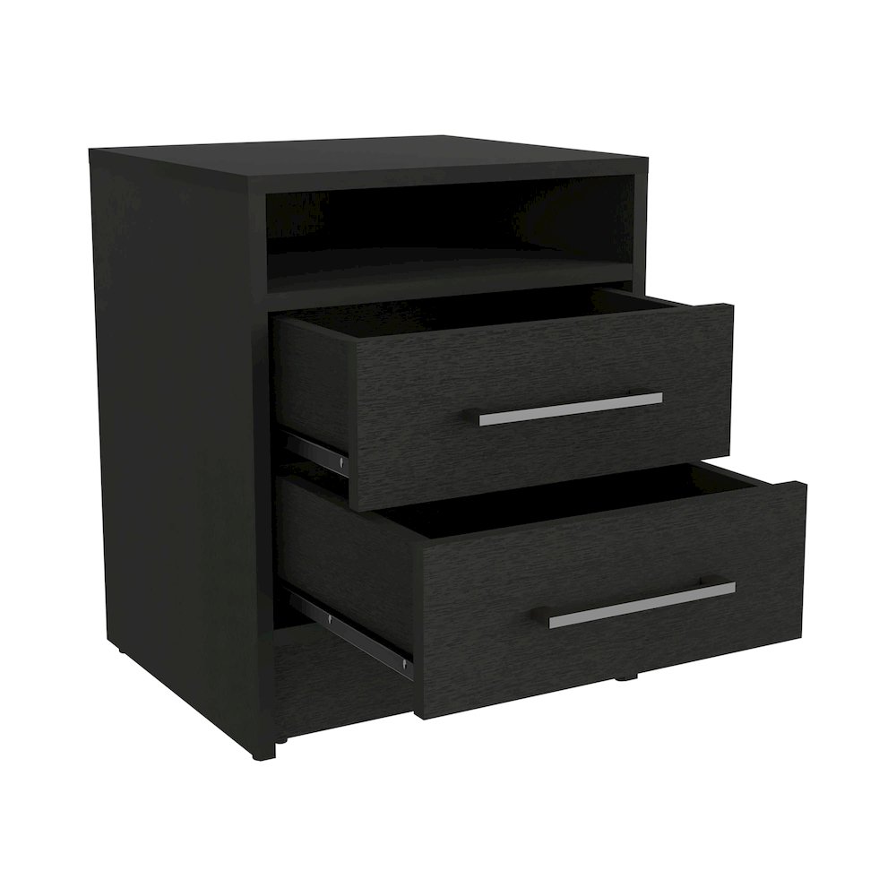 Nightstand Chase, Bedroom, Black. Picture 4