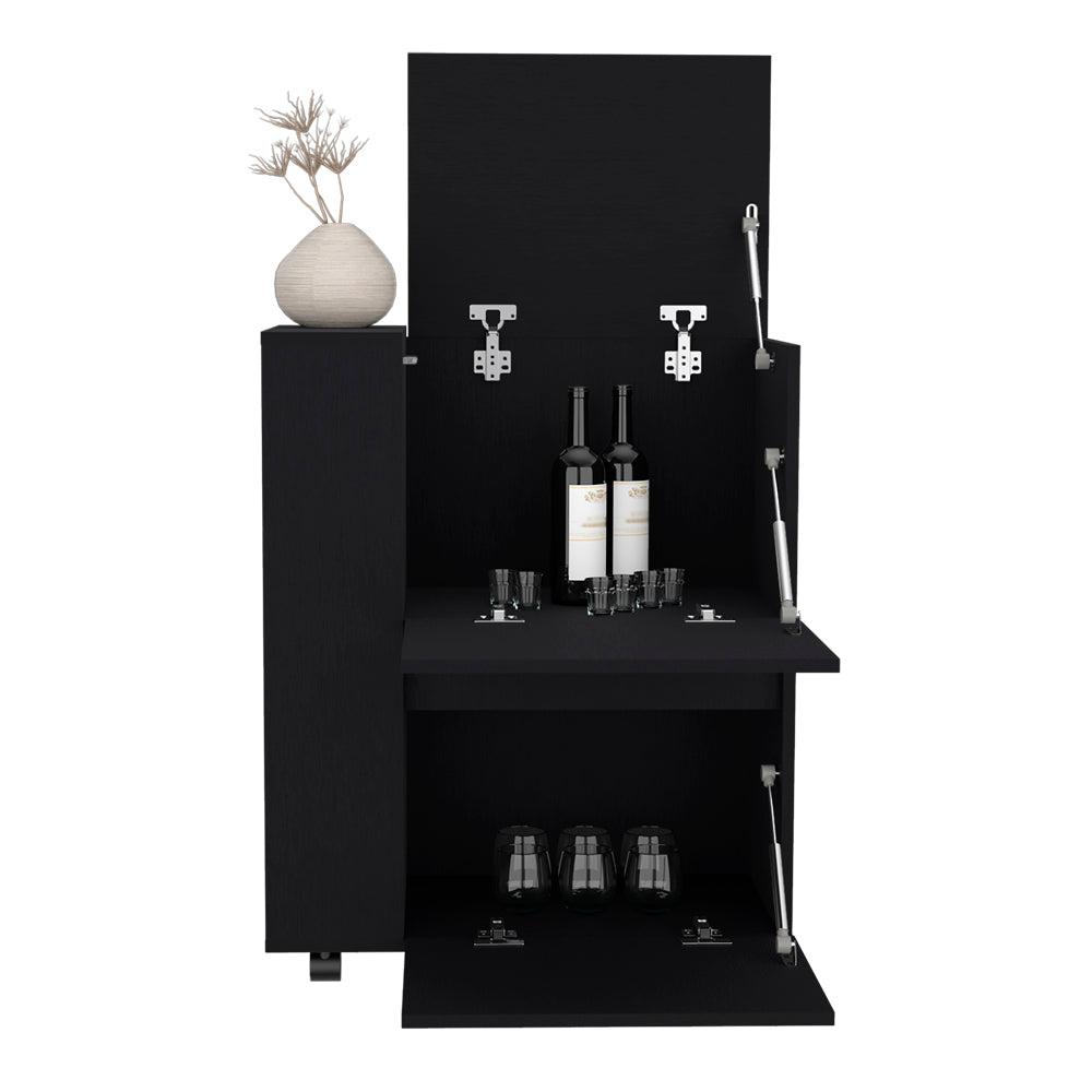 Bar Cart Belleville, Living Room, Black. Picture 4