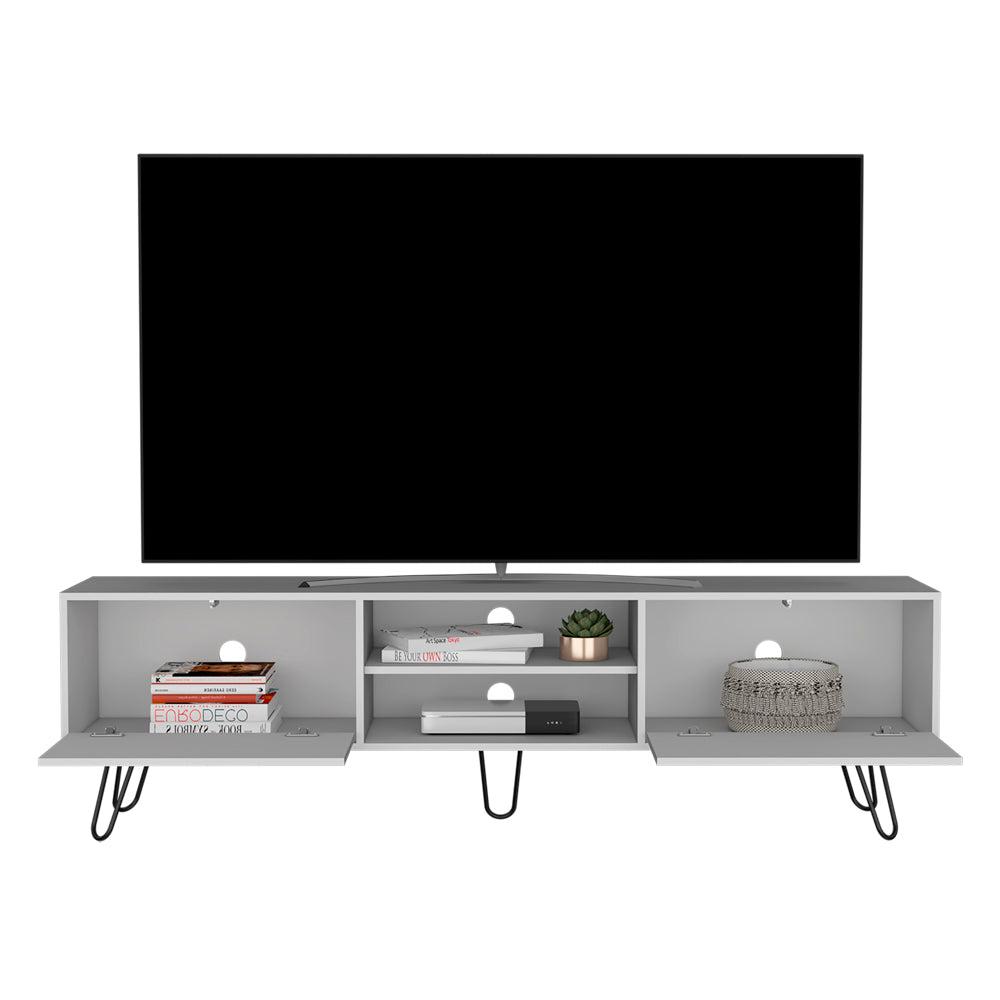 Tv Stand Franklin, Living Room, White. Picture 4