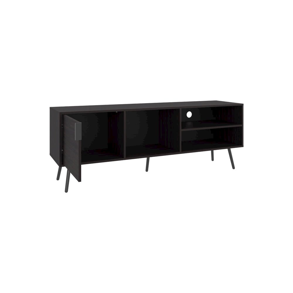 Long Beach Tv Stand , Living Room, Black. Picture 4