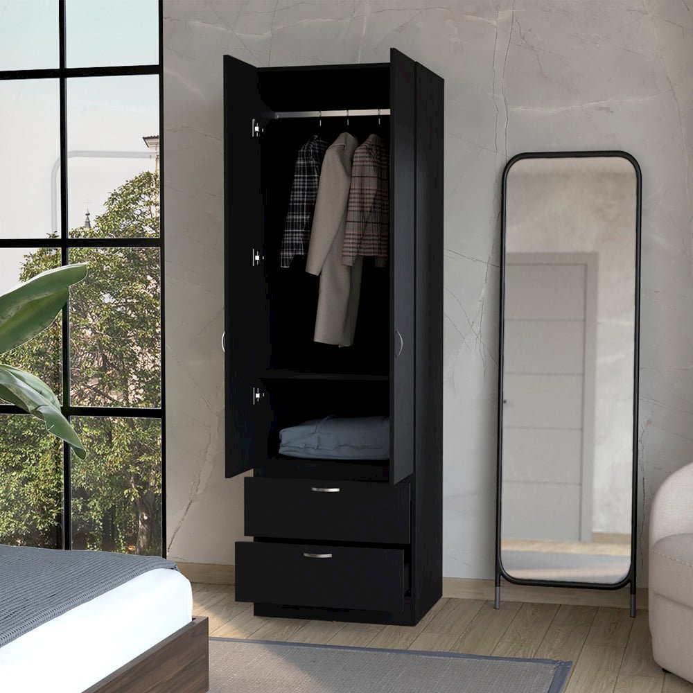 Armoire Marlton, Bedroom, Black. Picture 5