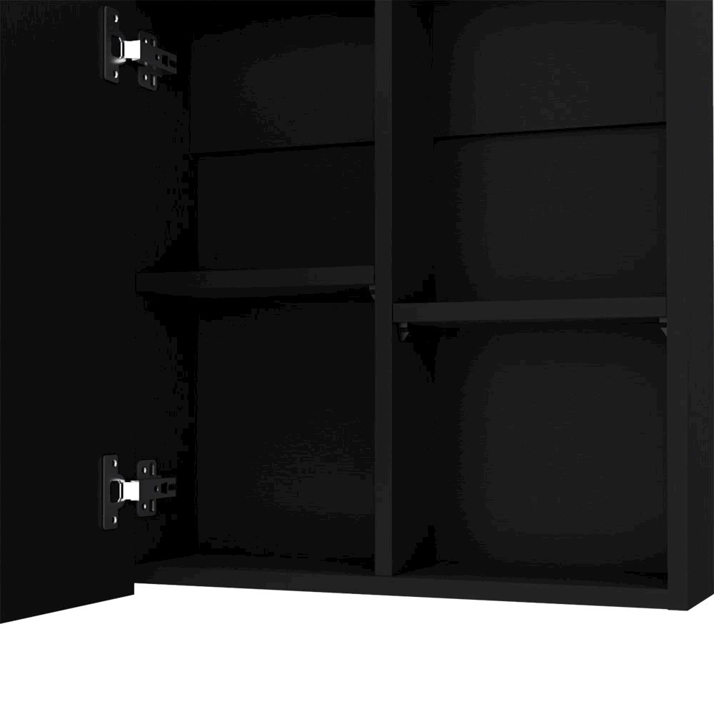 Medicine Cabinet Clayton, Bathroom, Black. Picture 7