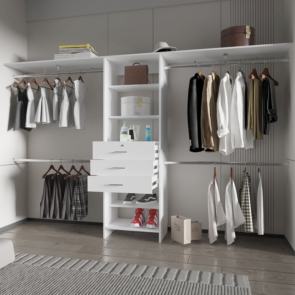 Taos Closet Organization System, Badroom, White. Picture 5