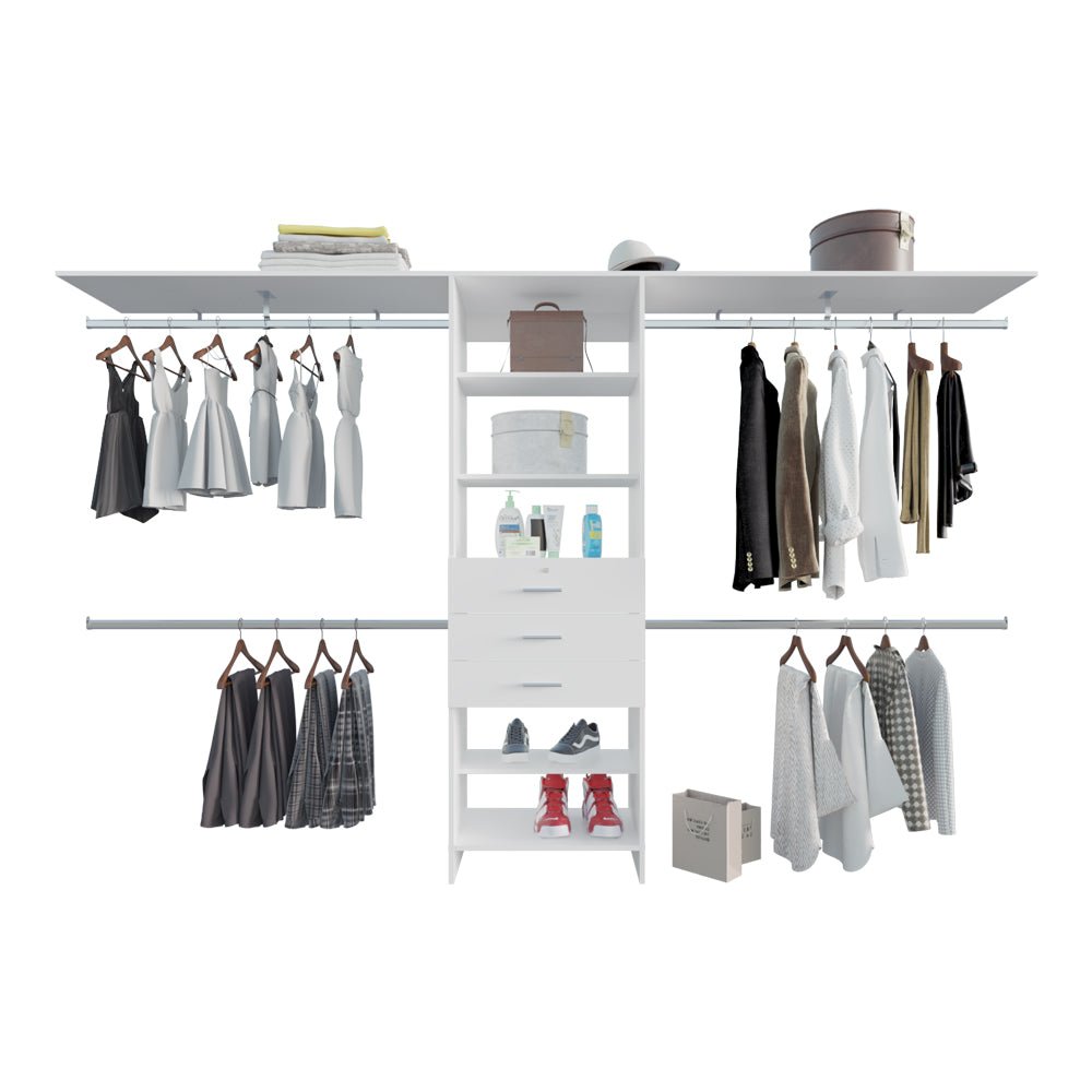 Taos Closet Organization System, Badroom, White. Picture 3
