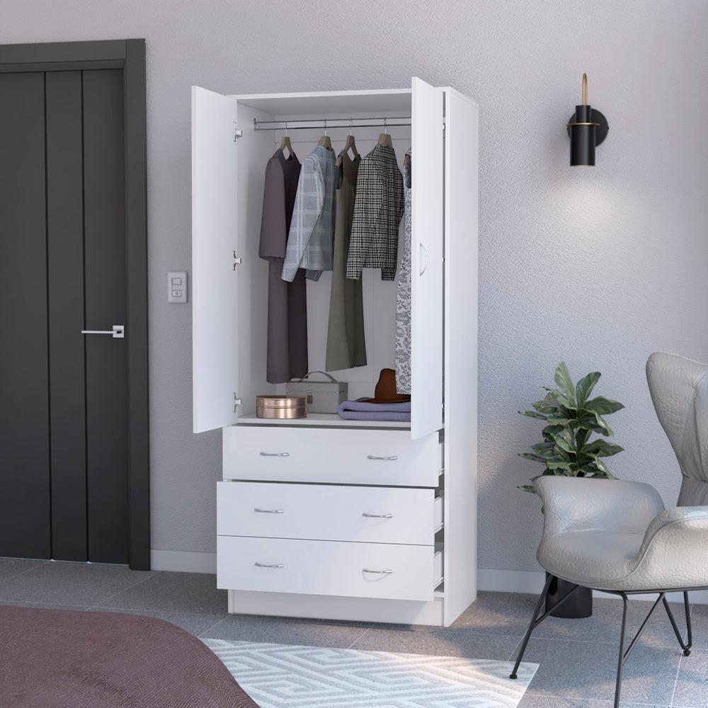 Armoire Ramey, Bedroom, White. Picture 5