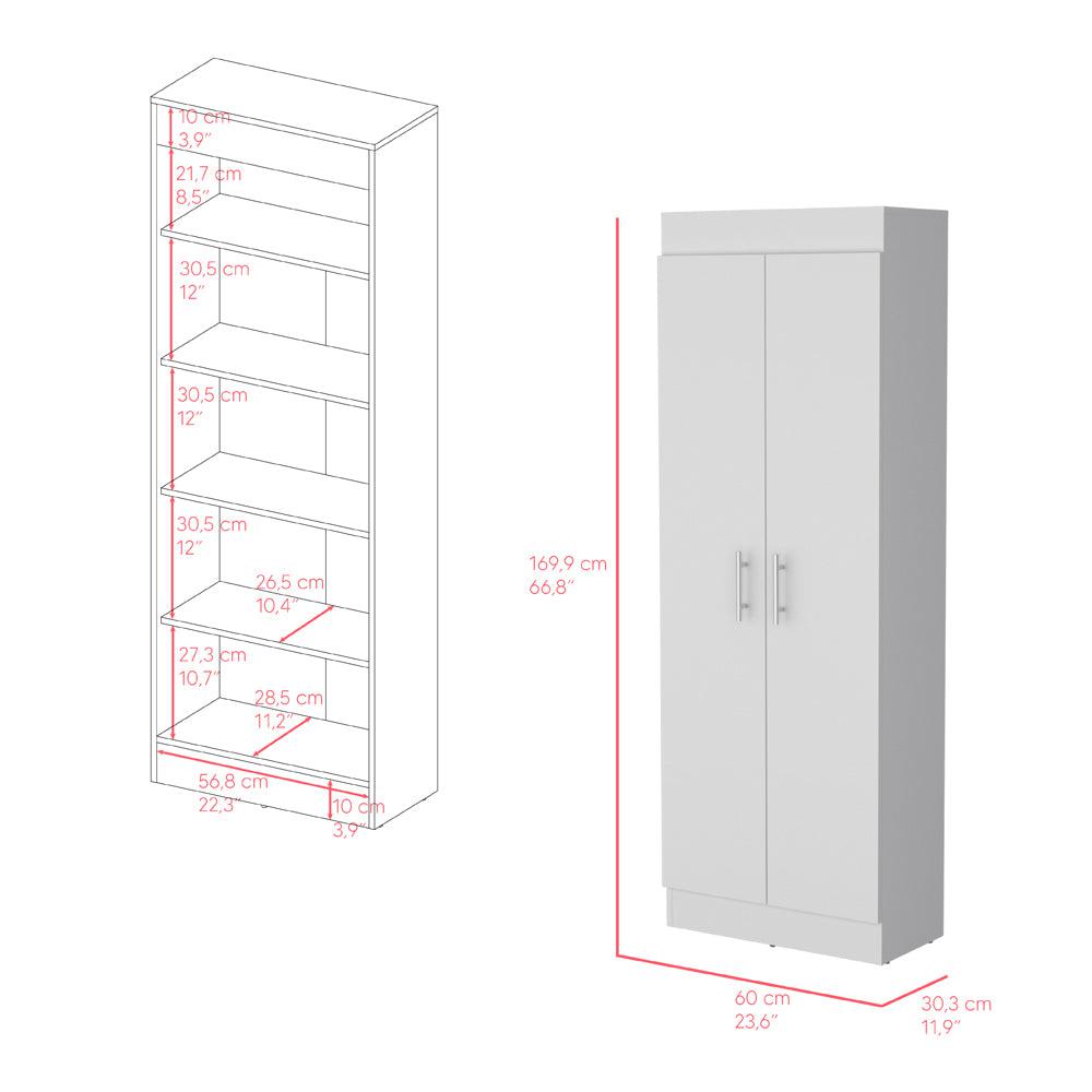 Pantry Cabinet Clinton, kitchen, White. Picture 3