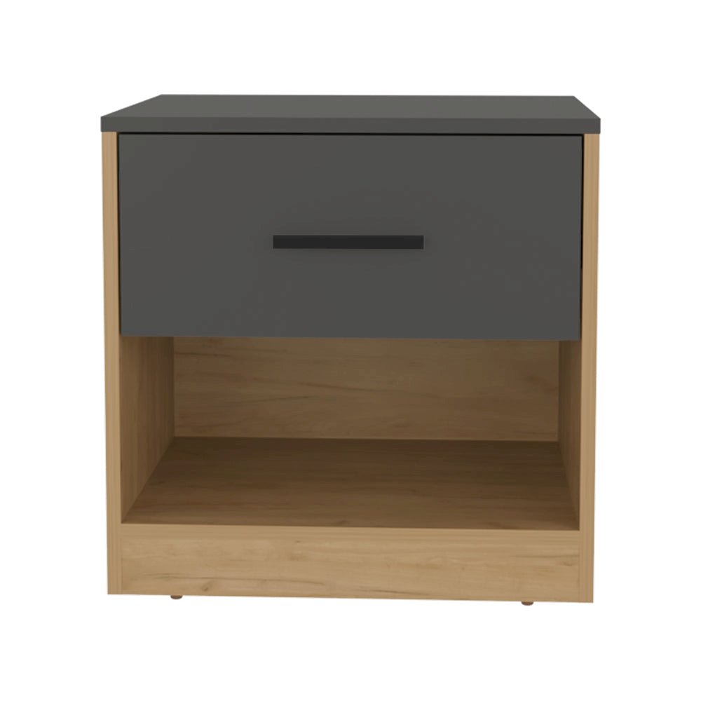 Kemp Mill Nightstand, Matt Grey/Macadamia. Picture 1