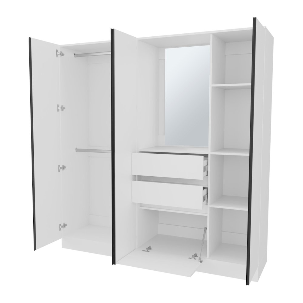 Minden Armoire, Bedroom, White. Picture 3