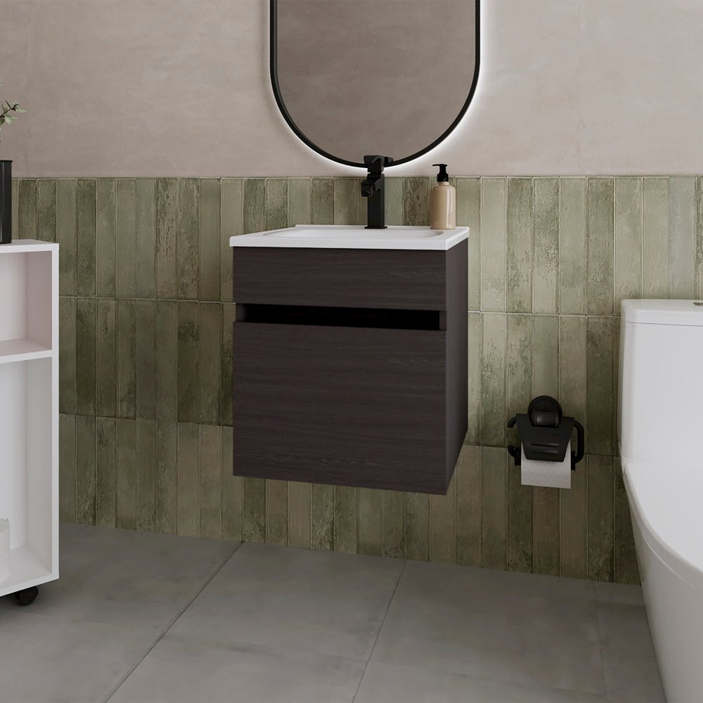 Newell Vanity Sink, Bathroom, Black. Picture 4