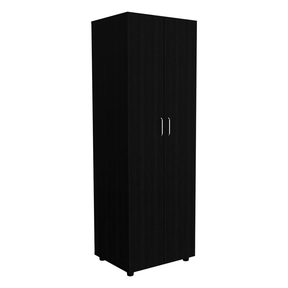 Slim Armoire Barkley, Bedroom, Black. Picture 4