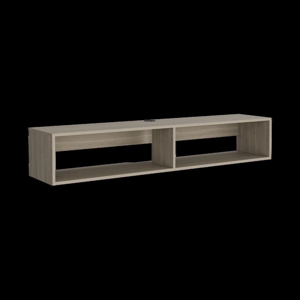 Floating Tv Stand Moore, Living Room, White Oak. Picture 1