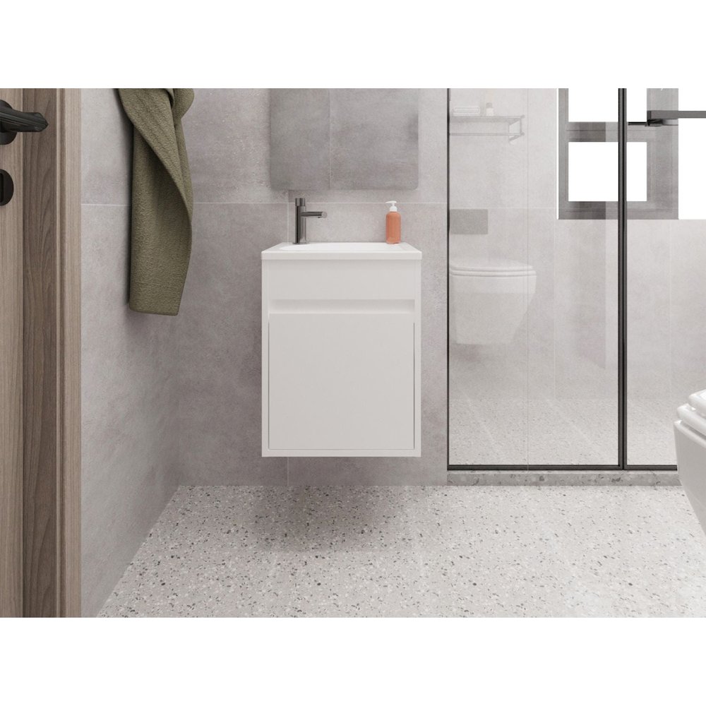 Sutcliffe Vanity Sink, Bathroom, White. Picture 5