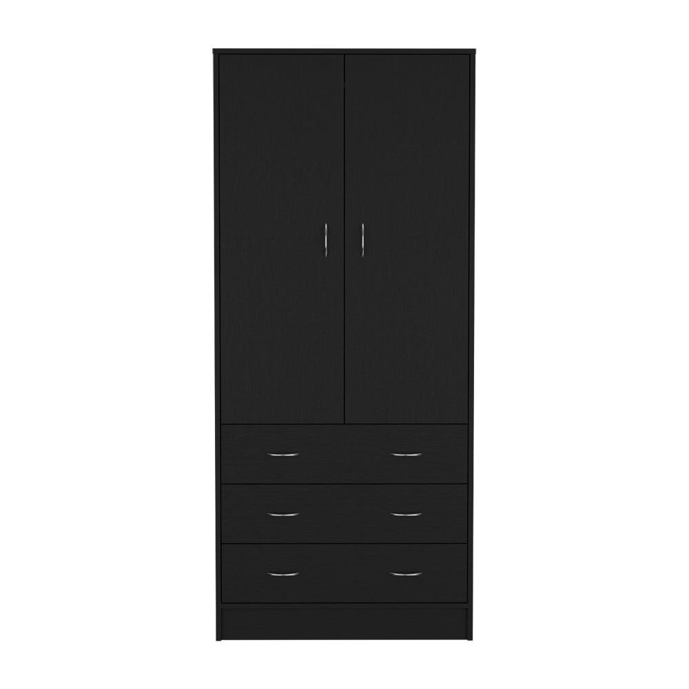 Armoire Ramey, Bedroom, Black. Picture 1