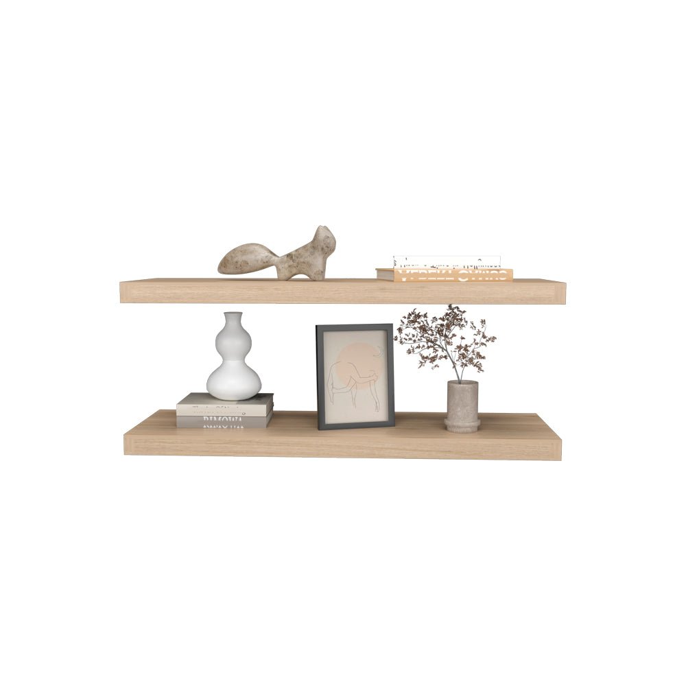 Floating Shelf Dallas, Living Room, Light Pine. Picture 4
