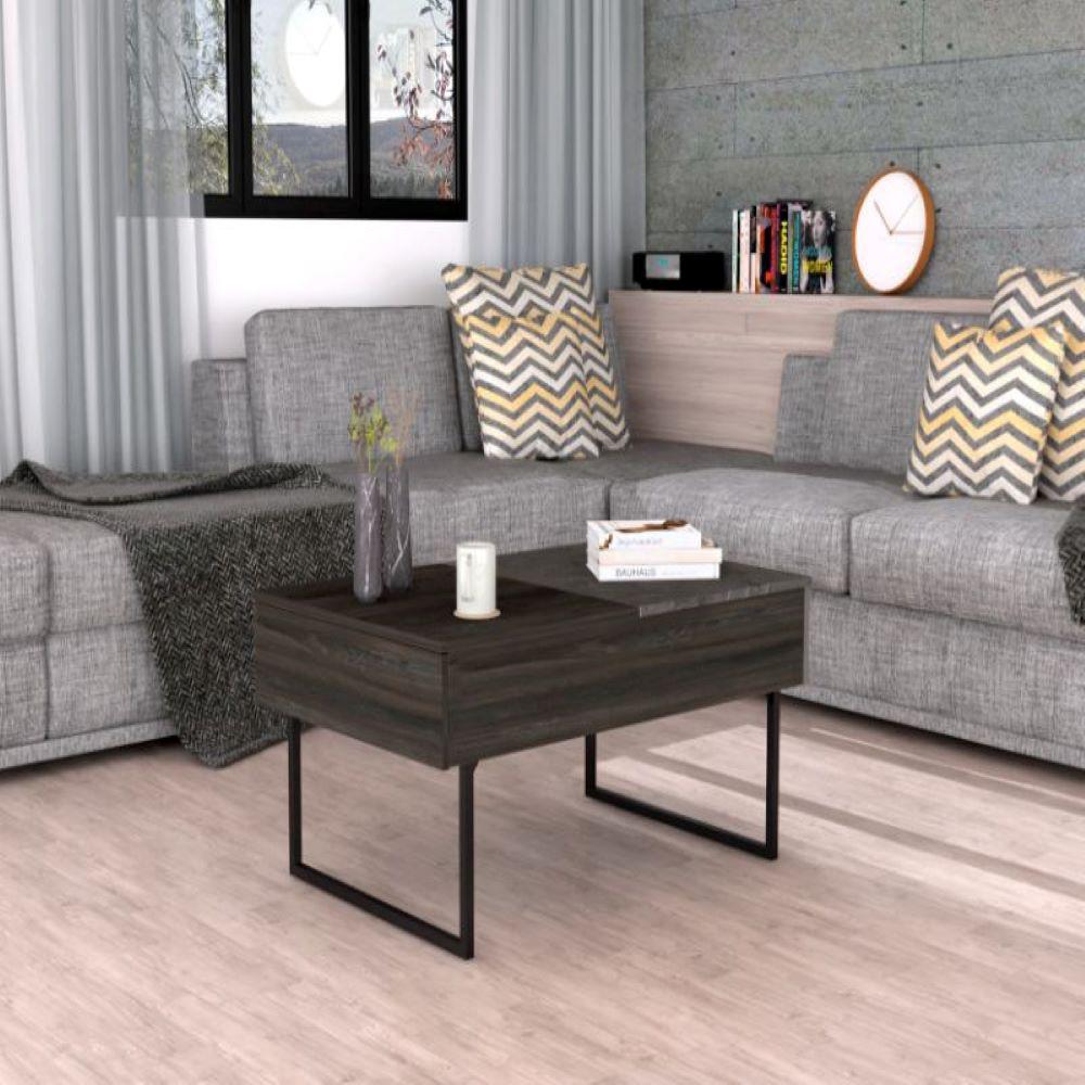 Lift Top Coffee Table 2 Dazza, One Drawer, Carbon Espresso / Onyx Finish. Picture 1