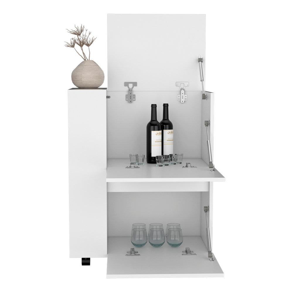 Bar Cart Belleville, Living Room, White. Picture 4