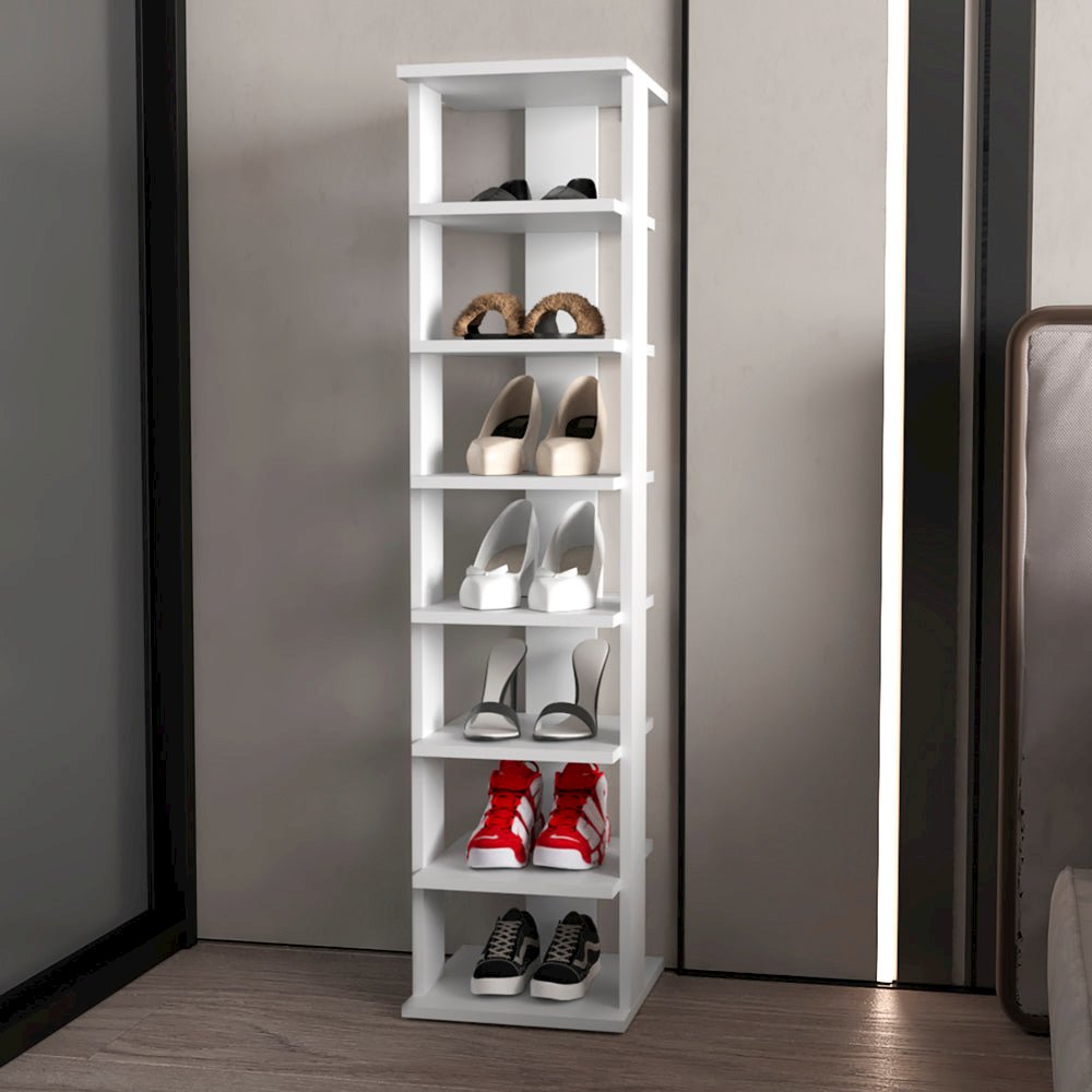 Banks  Shoe Rack Organizer, Badroom, White. Picture 4