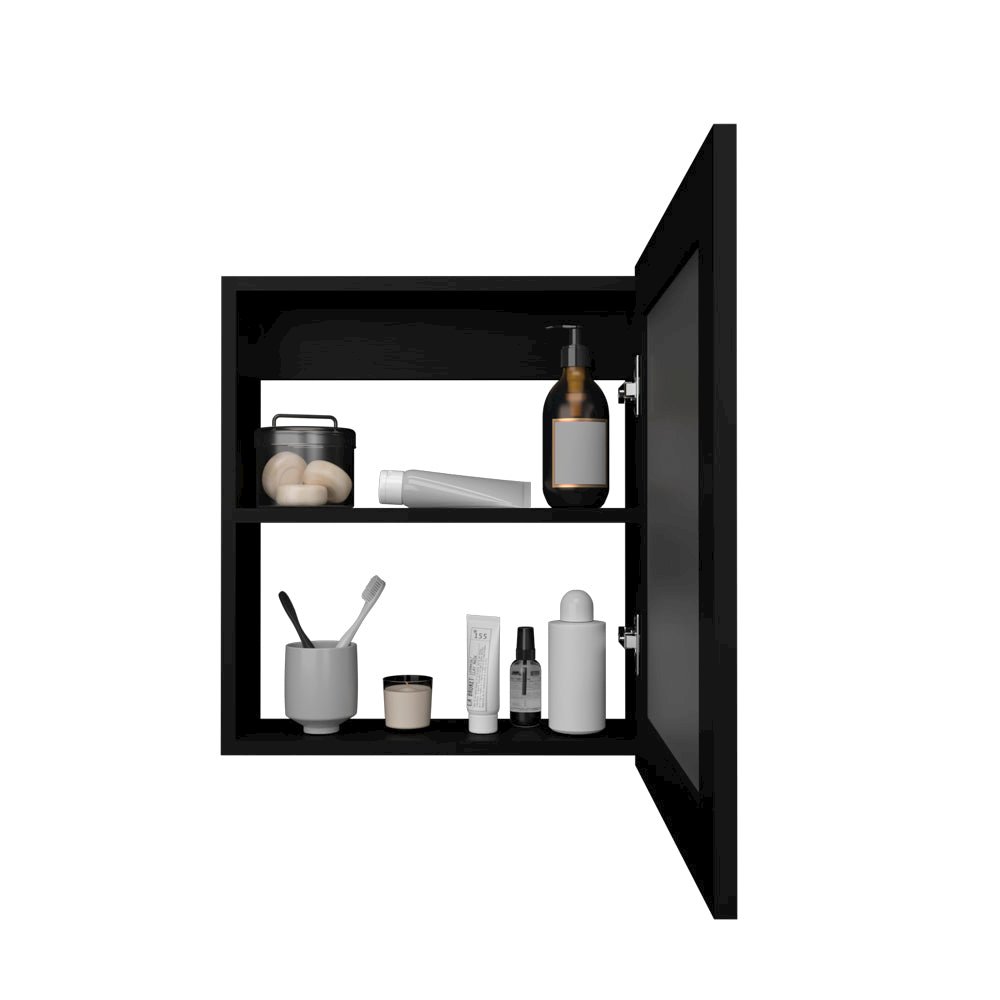Medicine Cabinet Hailey, Bathroom, Black. Picture 4