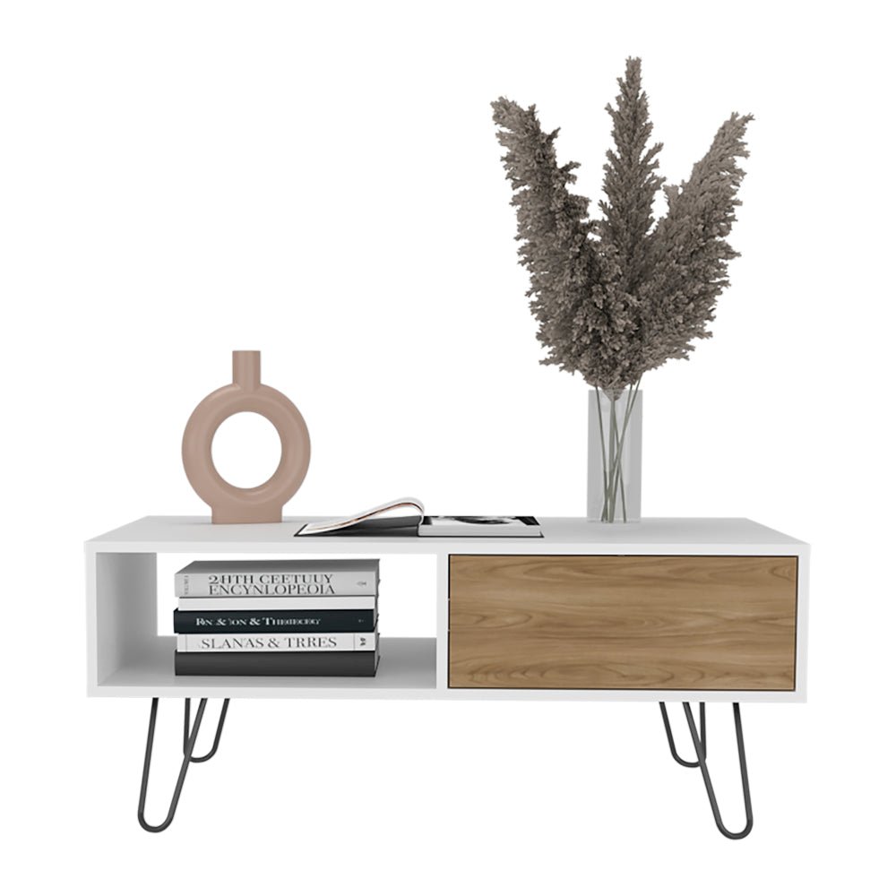 Taylor Coffee table , Living Room, White/Ligth Pine. Picture 3