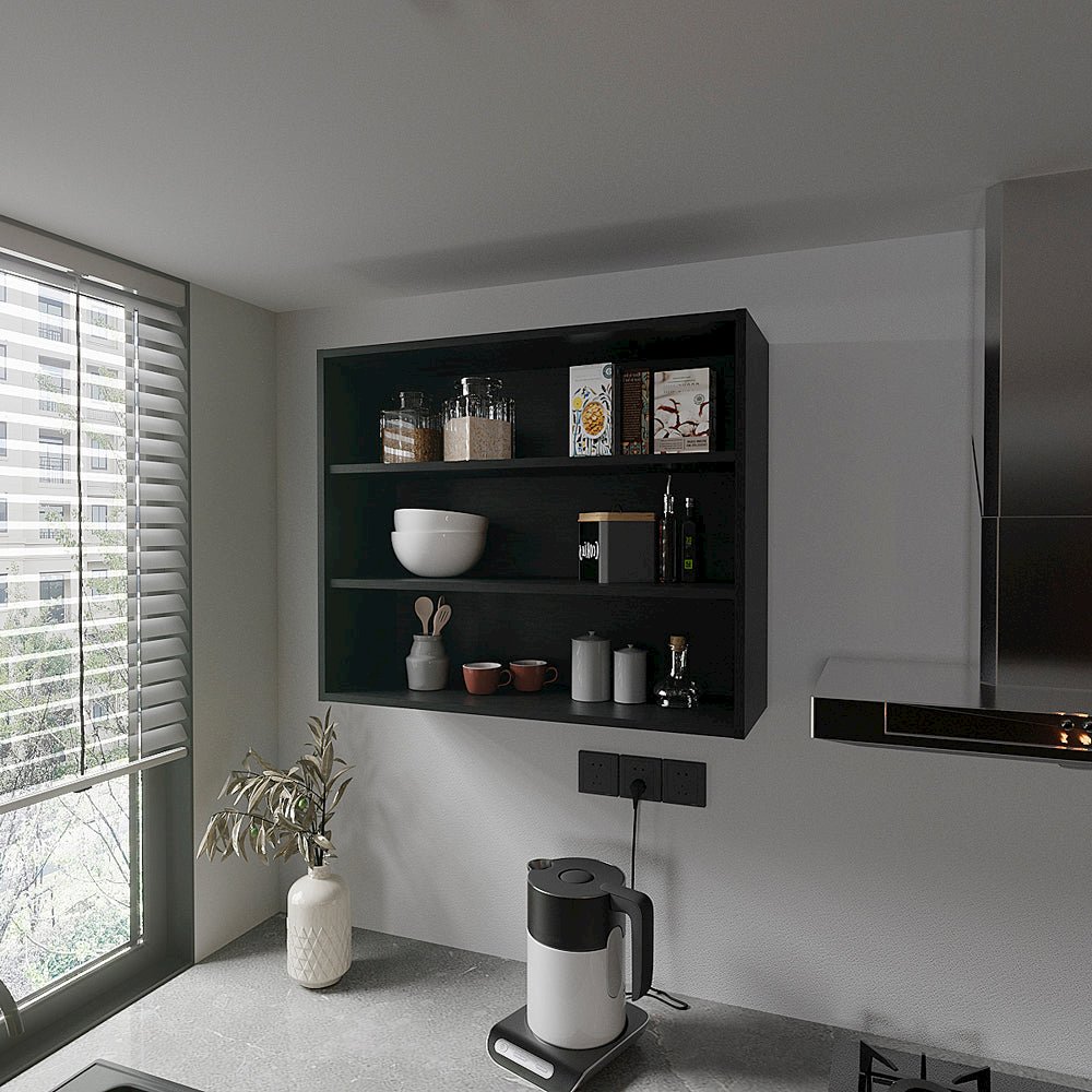 Floating Shelf Meeker, Kitchen, Black. Picture 7
