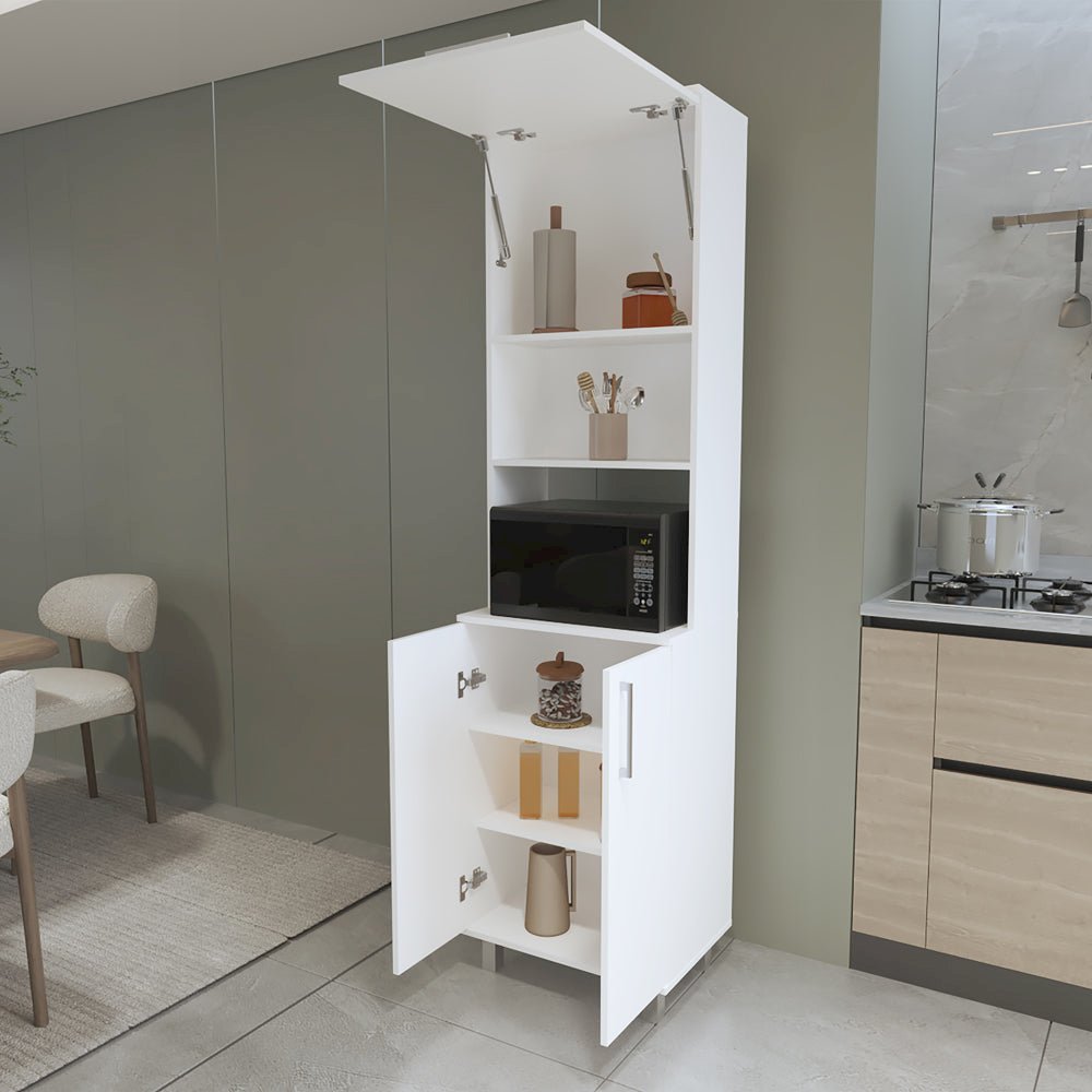 Hansen Kitchen Pantry,White. Picture 5