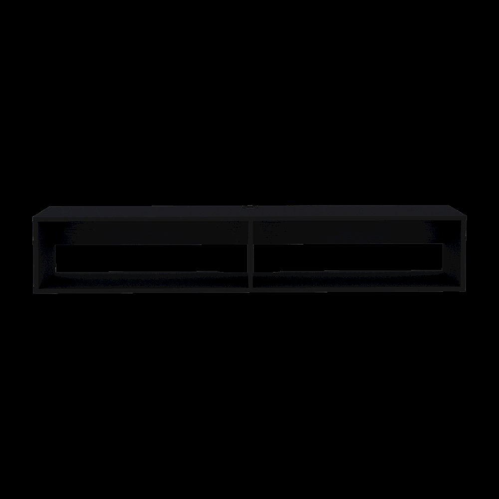 Floating Tv Stand Moore, Living Room, Black. Picture 2