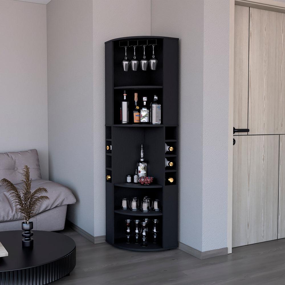 Bar Cabinet Jansen, Living Room, Black. Picture 2