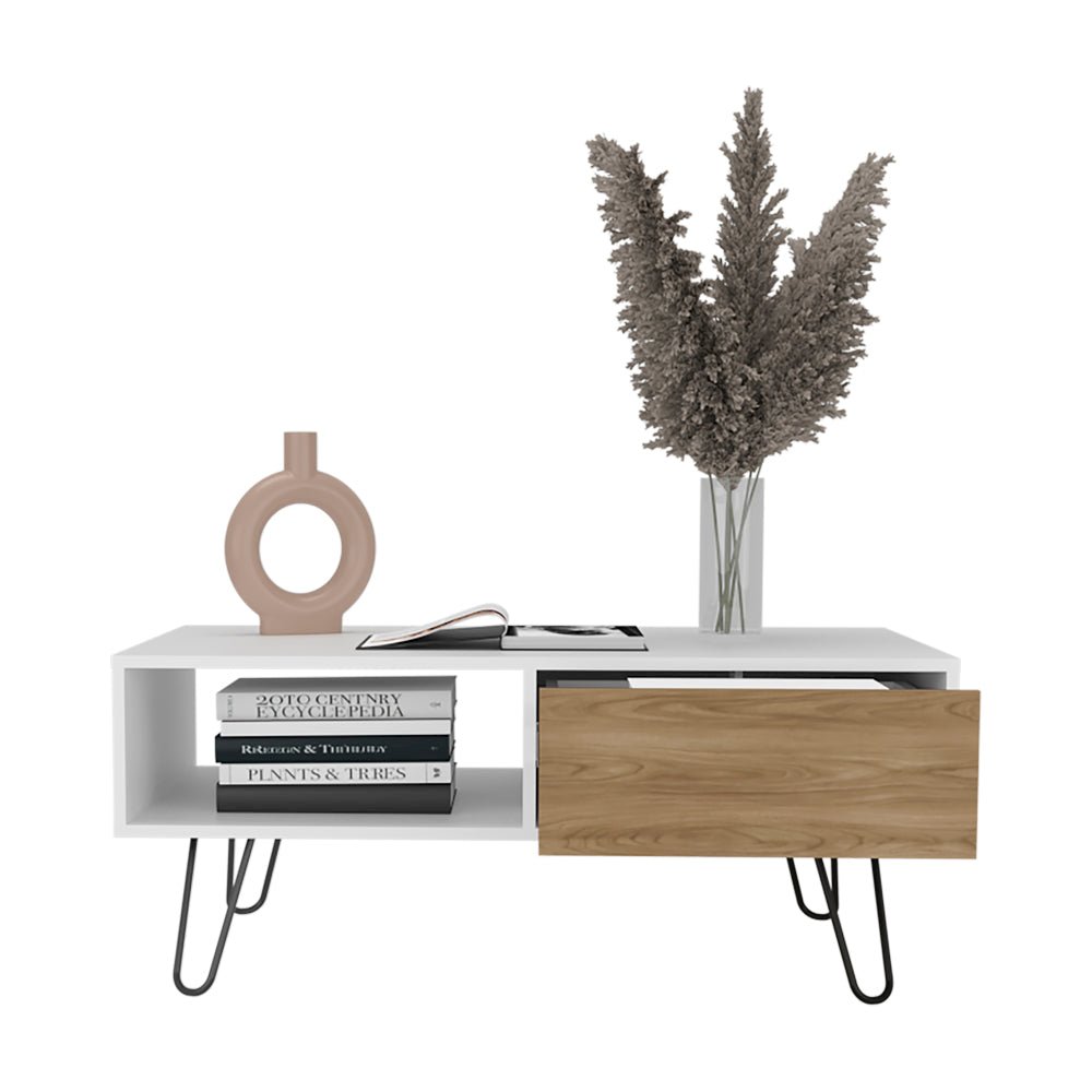 Taylor Coffee table , Living Room, White/Ligth Pine. Picture 6
