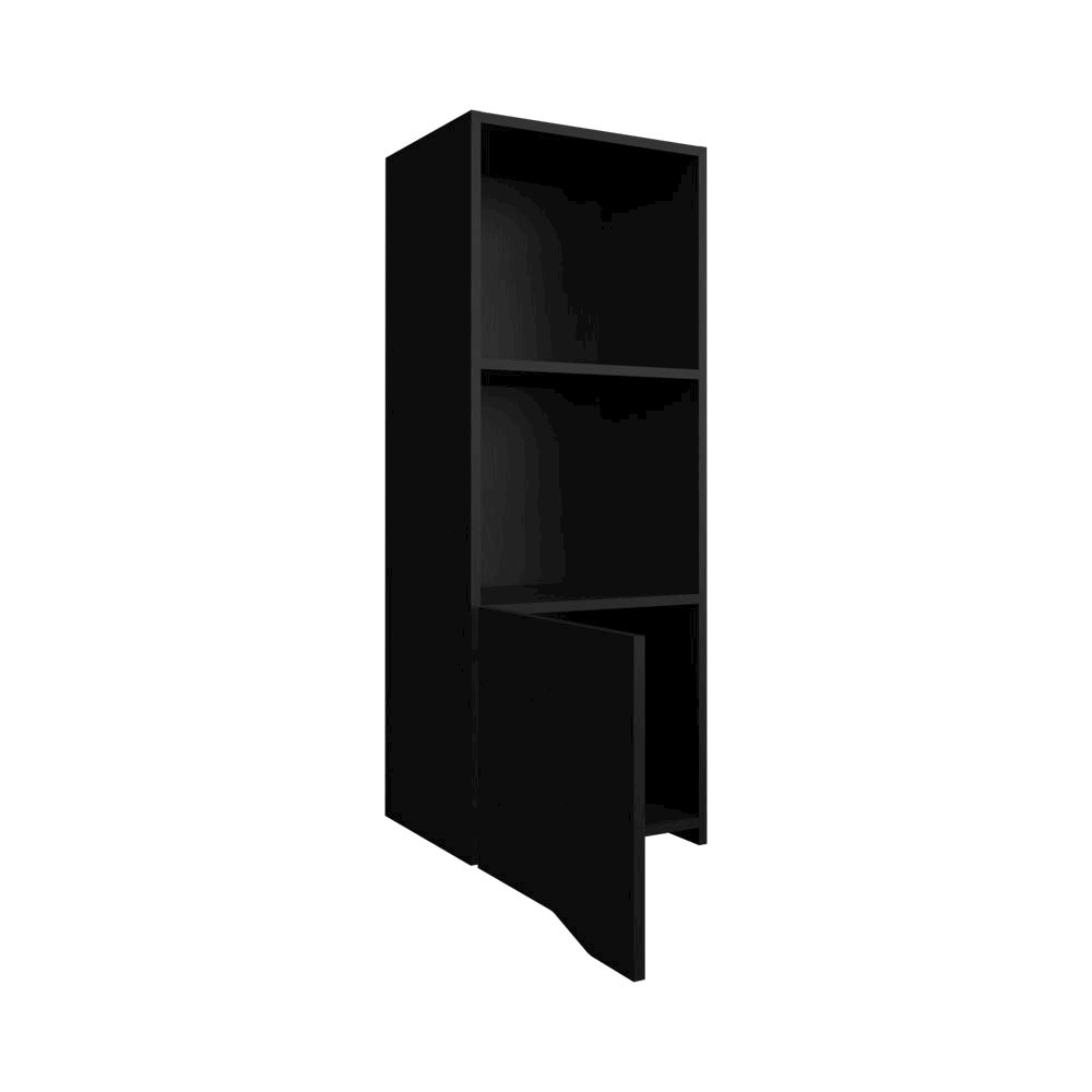 Wall Cabinet Hopewell, Living Room, Black. Picture 6