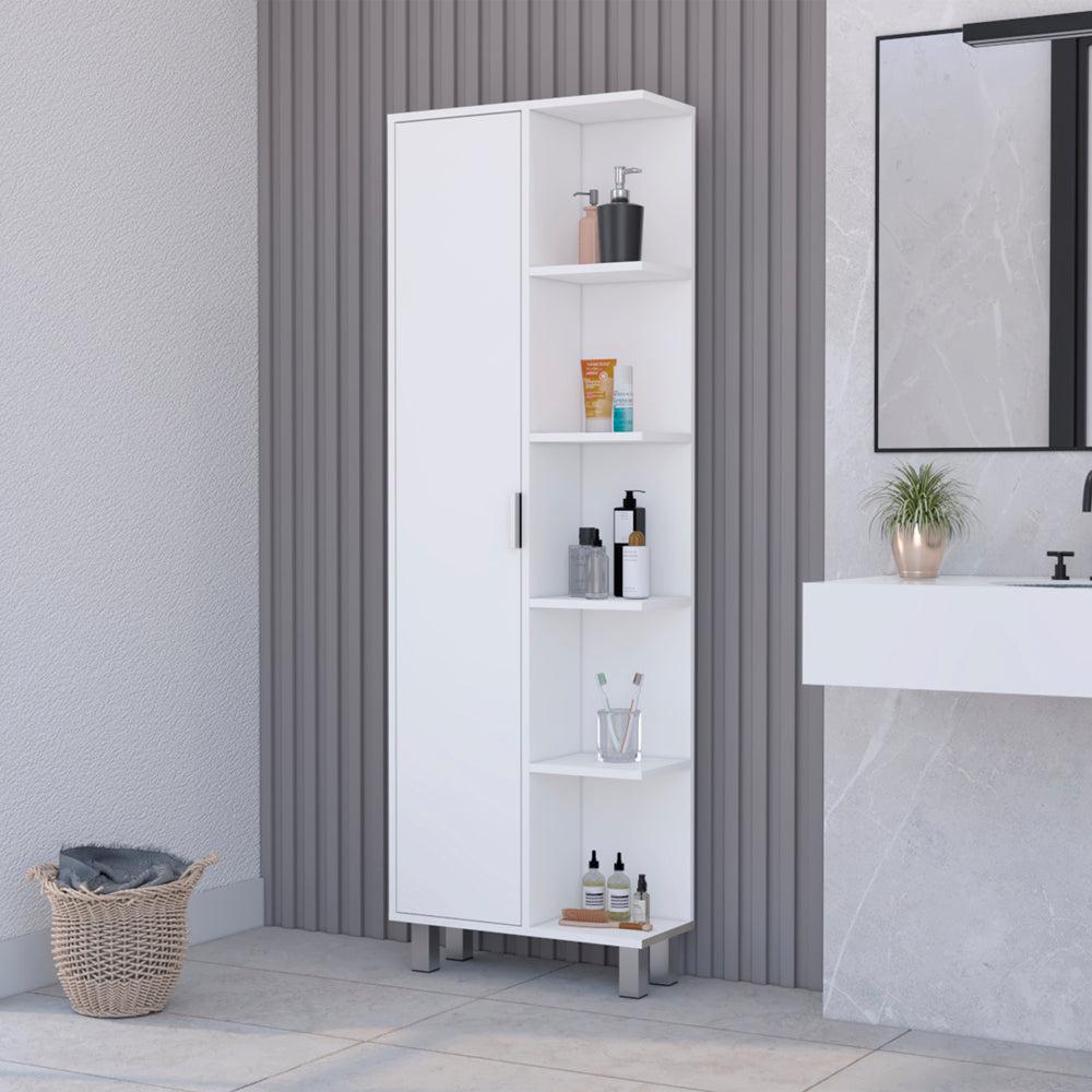 Linen Cabinet Sandy, Bathromm, White. Picture 2