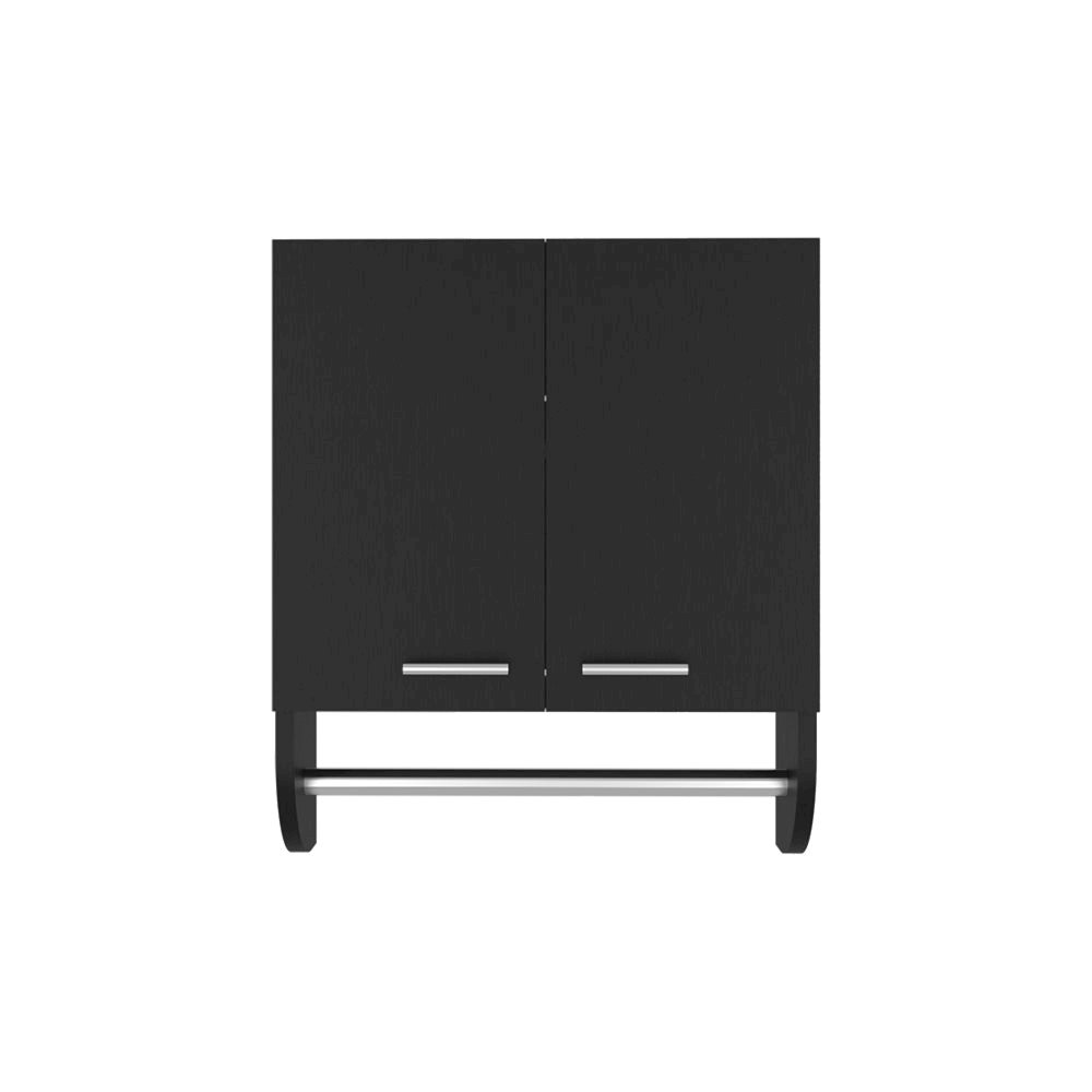 Medicine Cabinet Riley, Bathroom, Black. Picture 1