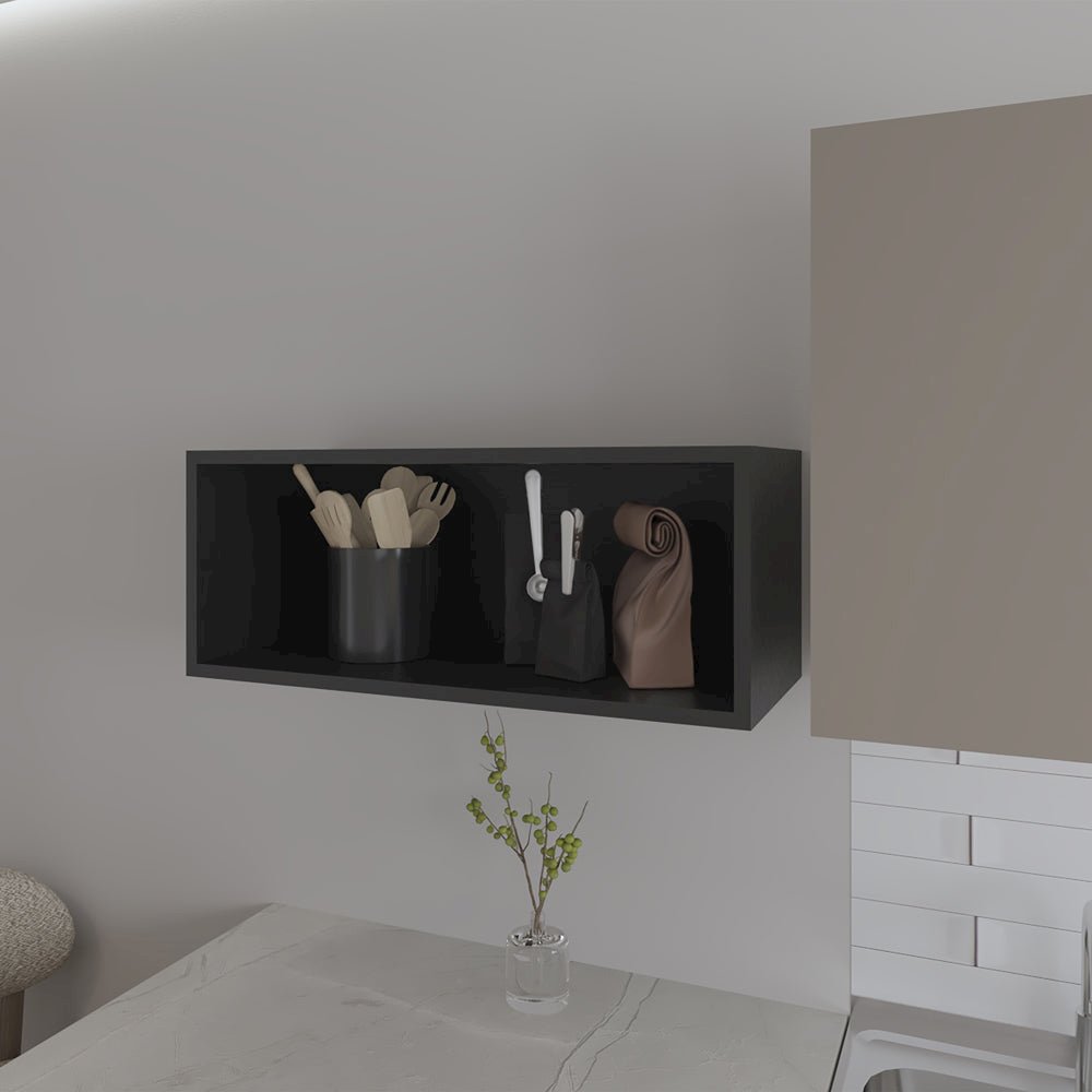 Wall Cabinet Axtell, Kitchen, Black. Picture 7