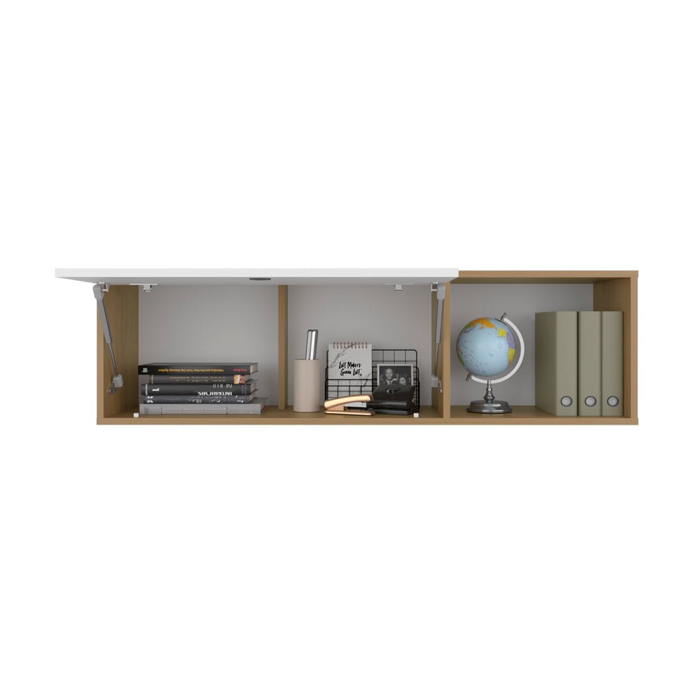 Tuckerman Wall Cabinet,  White/Macadamia. Picture 3