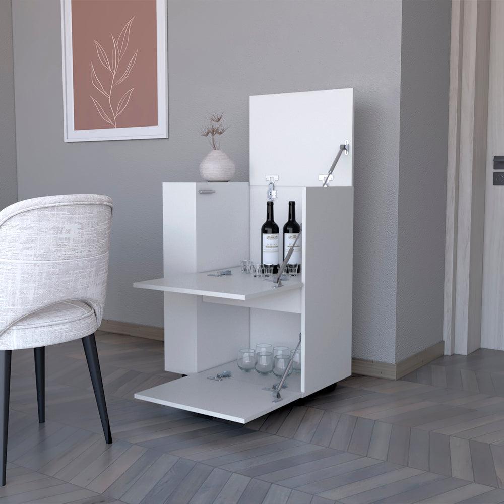 Bar Cart Belleville, Living Room, White. Picture 5
