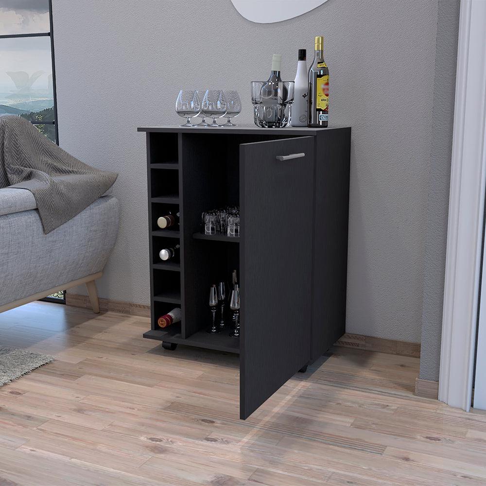 Bar Cart Cisco, Living Room, Black. Picture 3