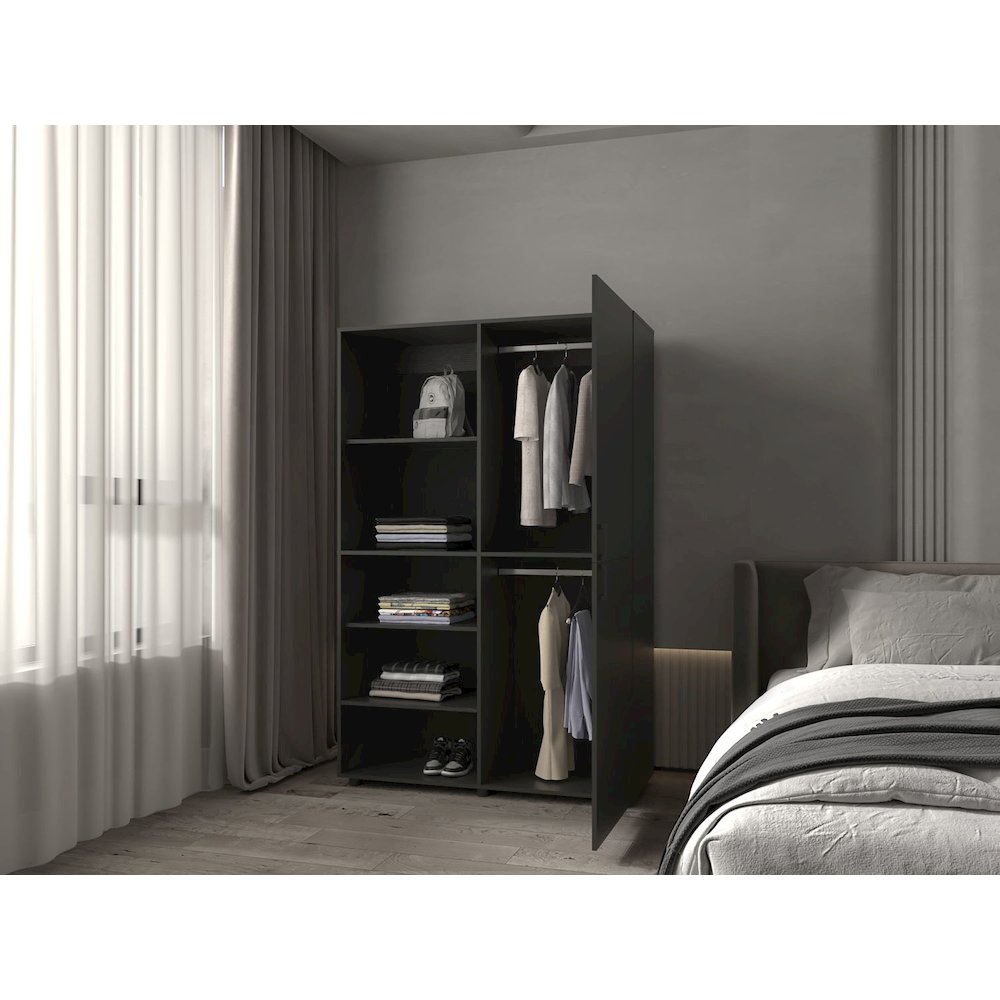Tunica Armoire, Bedroom, Black. Picture 3
