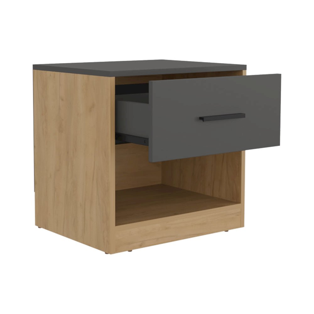 Kemp Mill Nightstand, Matt Grey/Macadamia. Picture 4