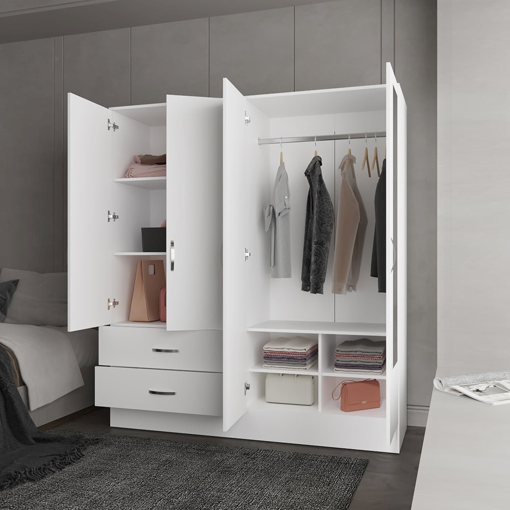 Armoire Ron, Bedroom, White. Picture 5