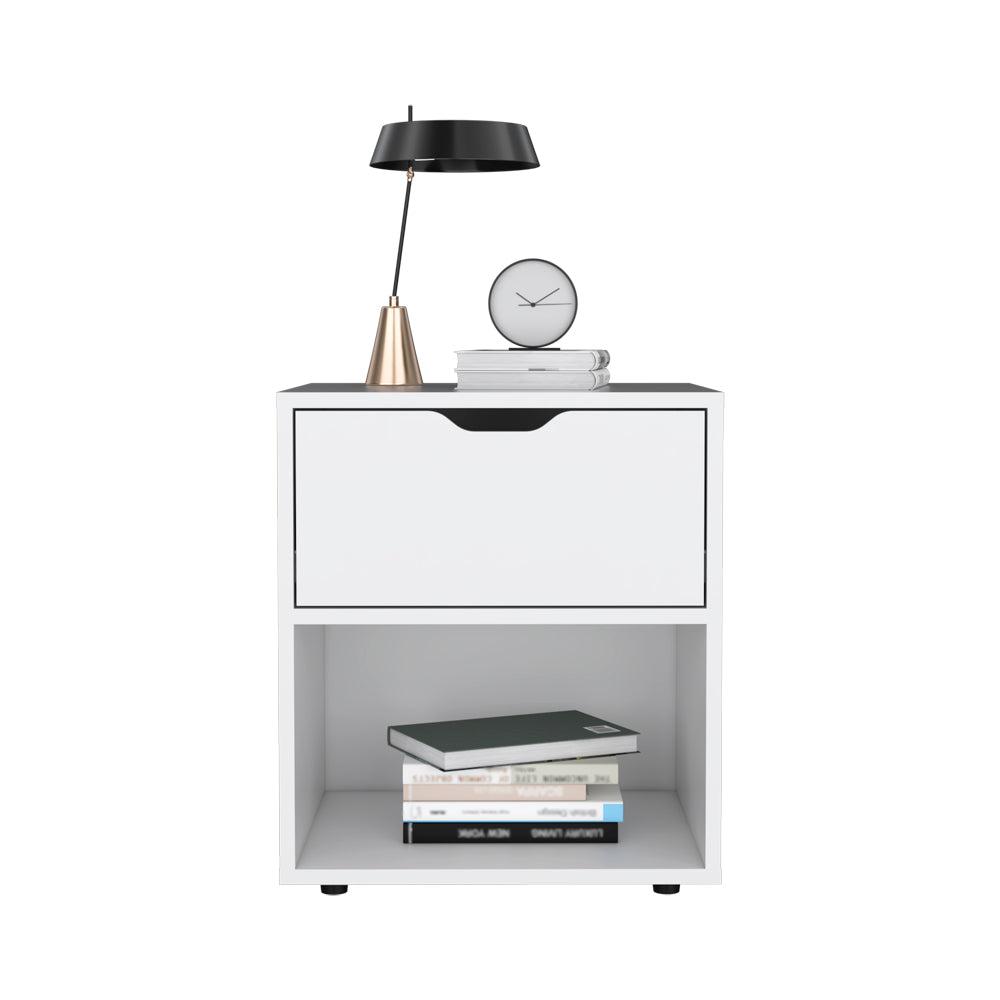 Nightstand Altheimer, Bedroom, White. Picture 7