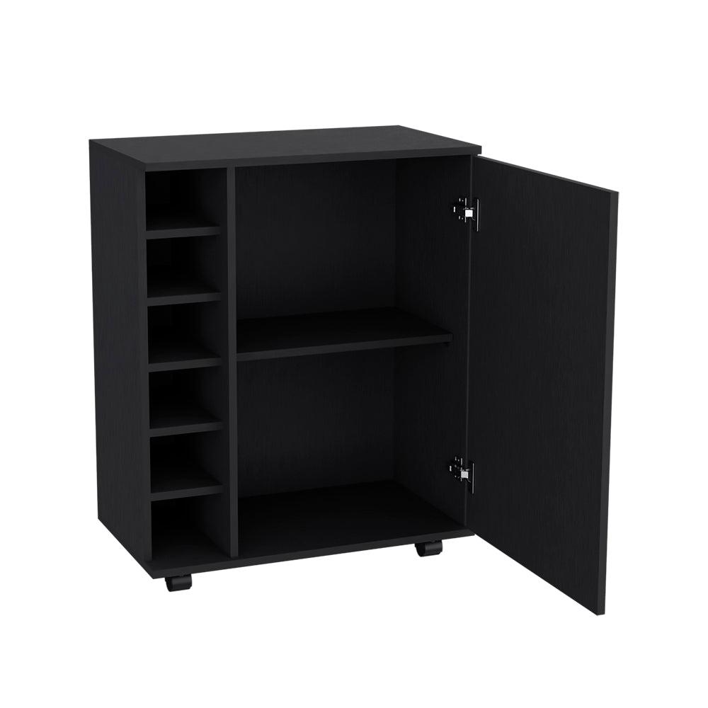 Bar Cart Cisco, Living Room, Black. Picture 4