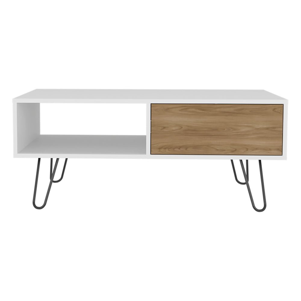 Taylor Coffee table , Living Room, White/Ligth Pine. Picture 1