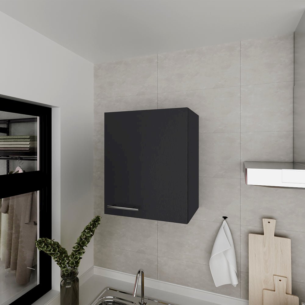 Wall Cabinet Dennard, Kitchen, Black. Picture 2