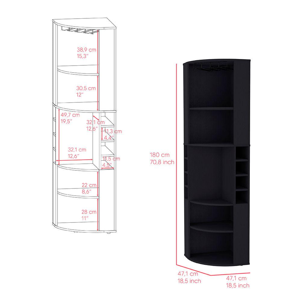 Bar Cabinet Jansen, Living Room, Black. Picture 3